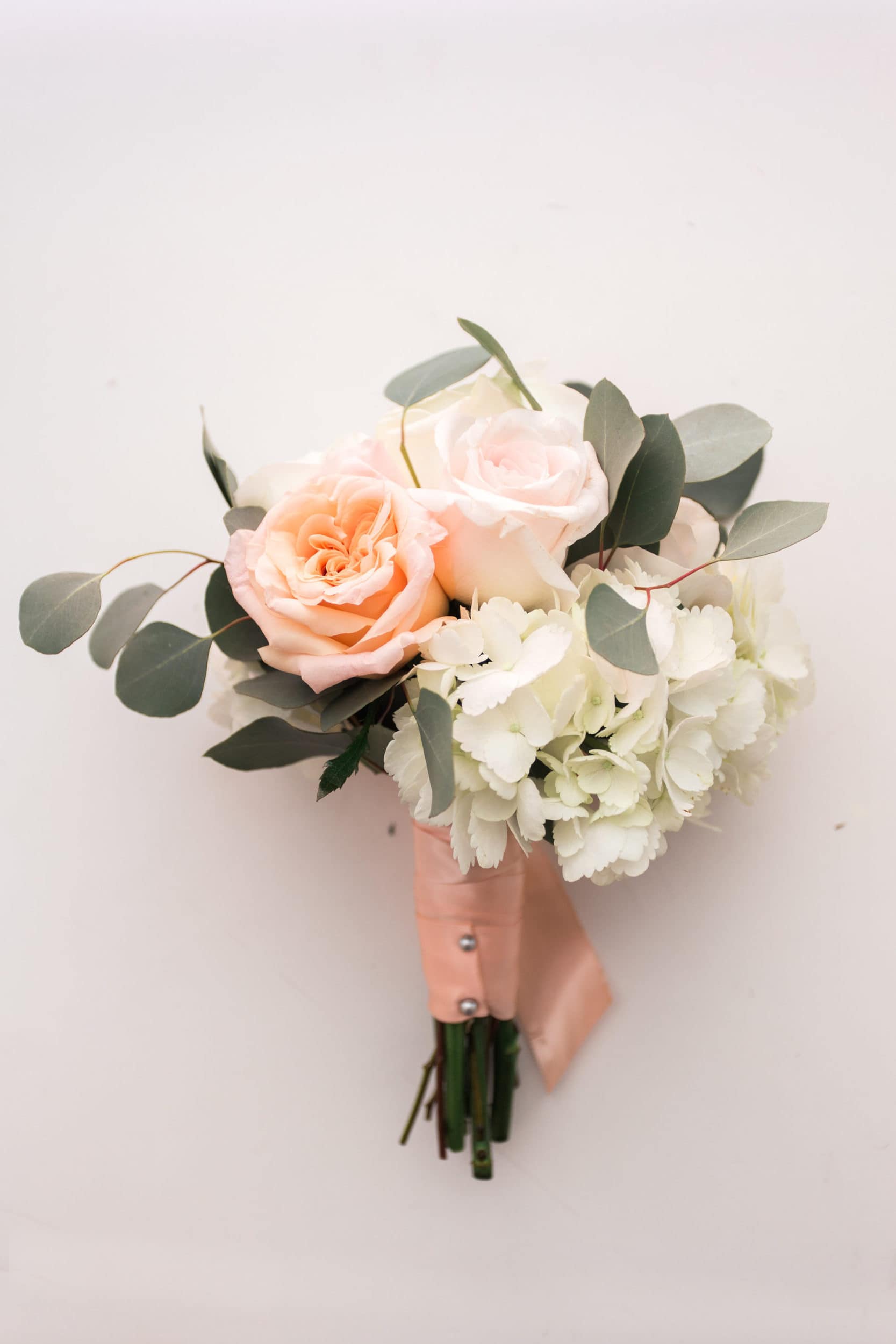 pink and white boutonnière