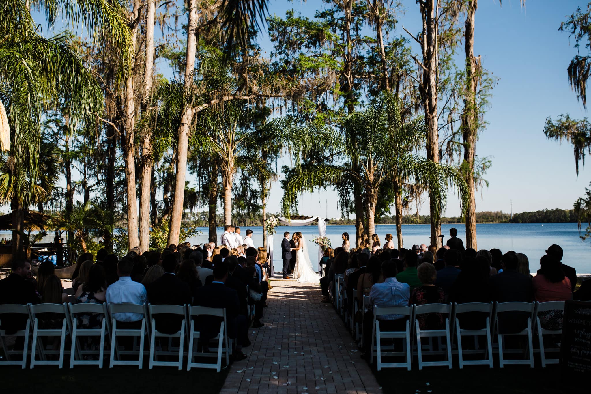 A tropical paradise cove wedding